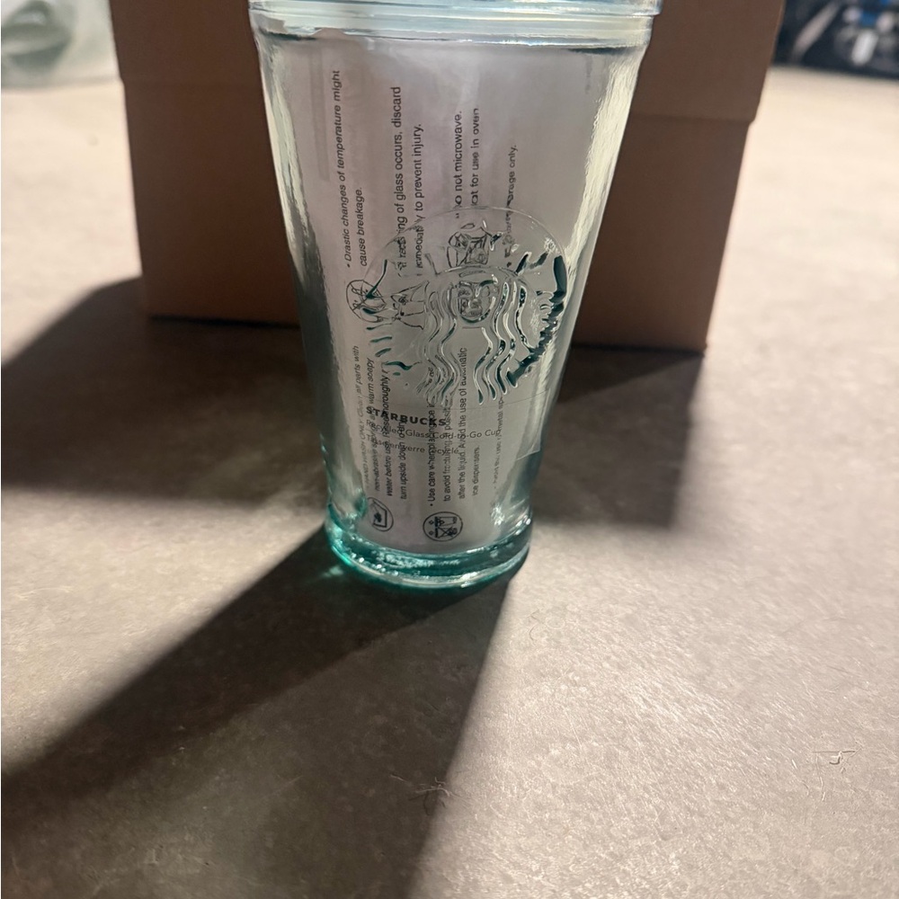 Starbucks recycled grande glass - clear brand new